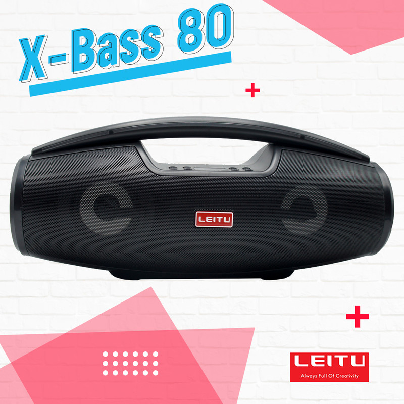اسپیکر بلوتوثی قابل حمل لیتو مدل X-BASS 80