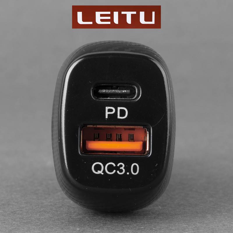 شارژر فندکی لیتو مدل LC-C22 20W به همراه کابل تبدیل لایتنینگ